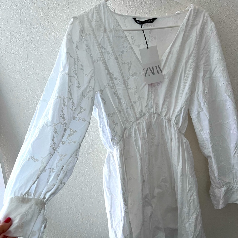 NWT white ZARA dress